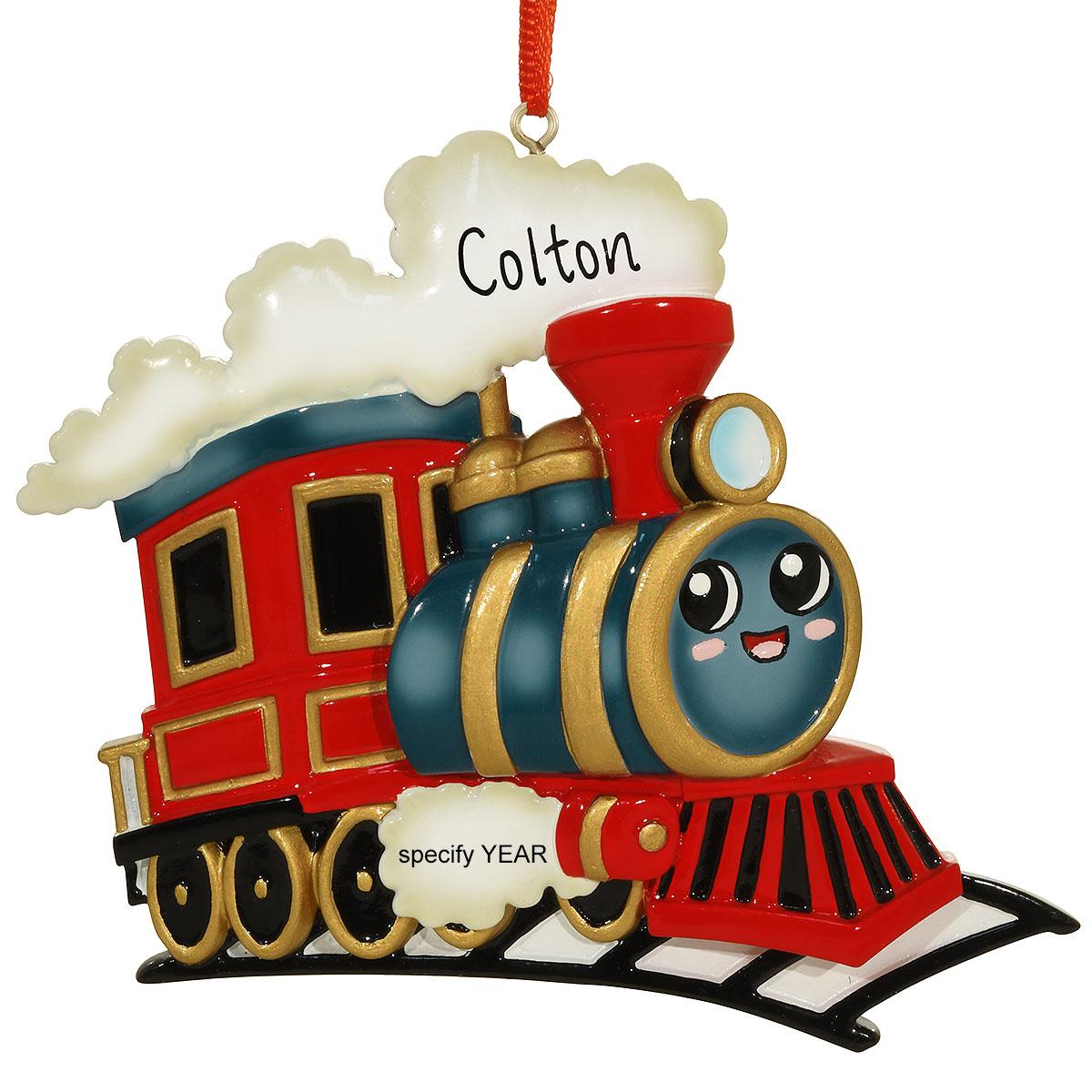 Personalized Train Ornament