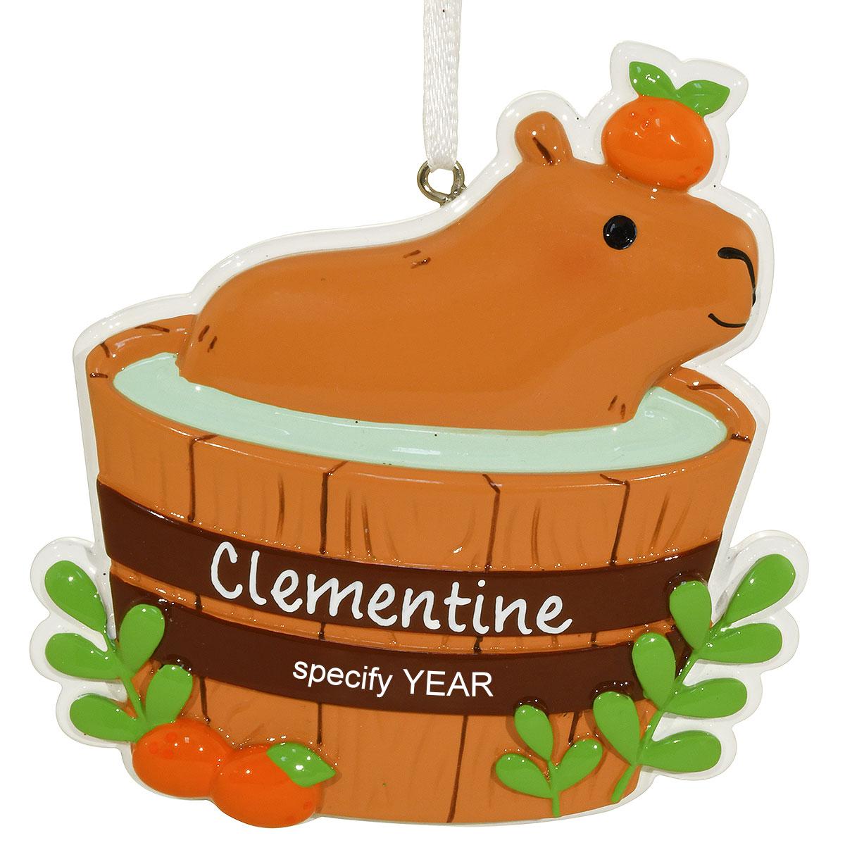 Personalized Capybara In Barrel