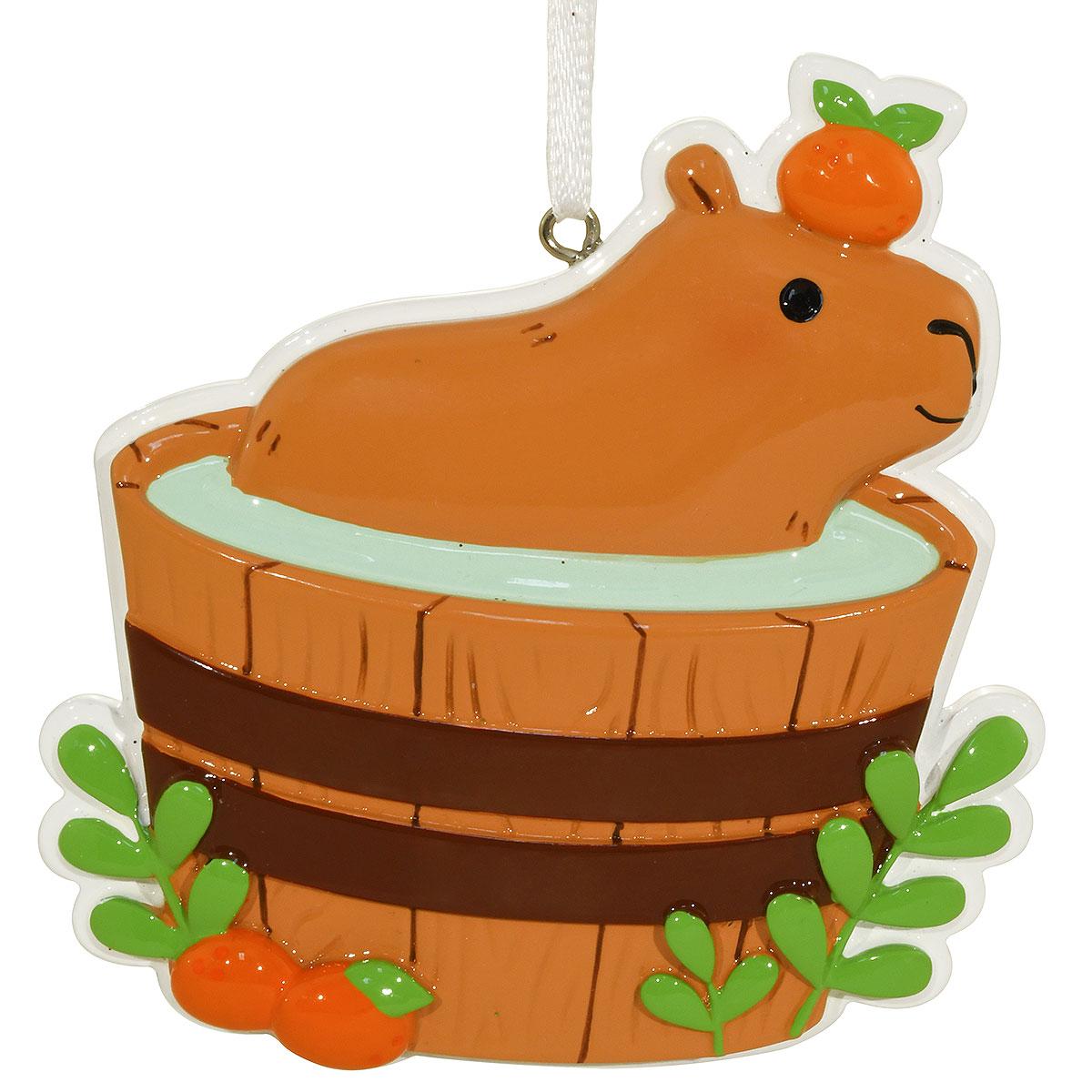 Personalized Capybara In Barrel