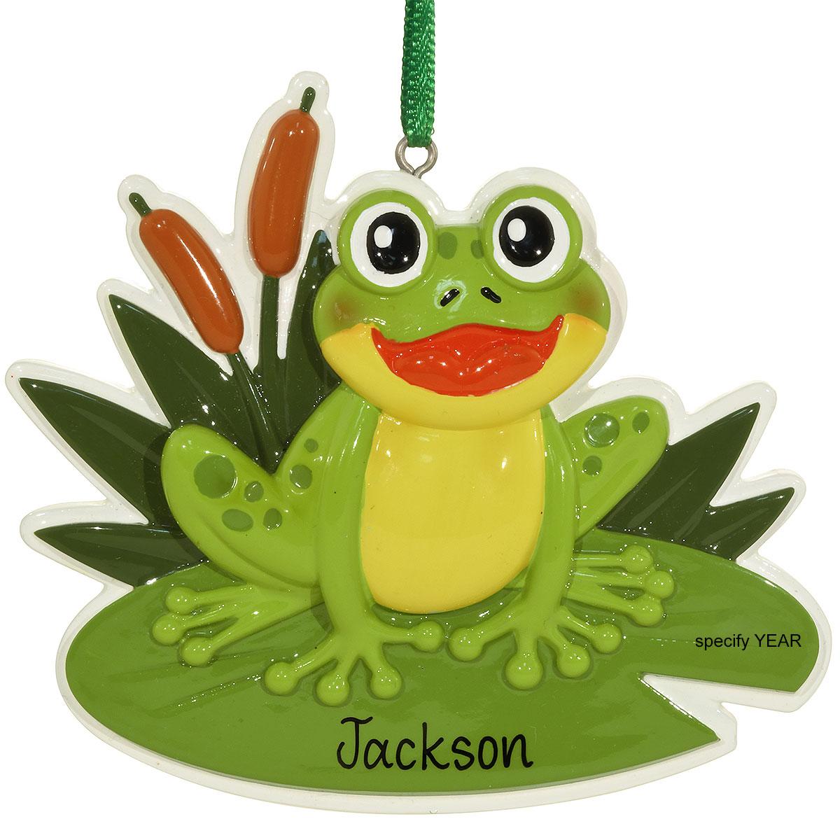 Personalized Frog On Lily Pad Resin