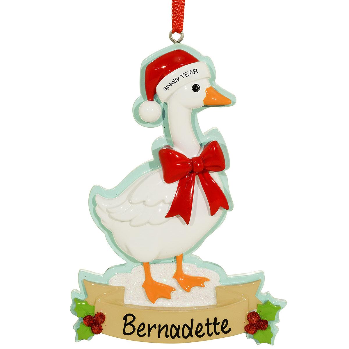 Personalized Christmas Goose