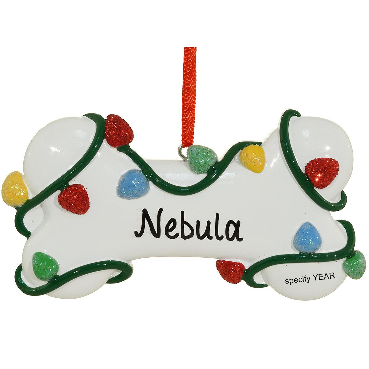 Personalized Dog Bone Ornament