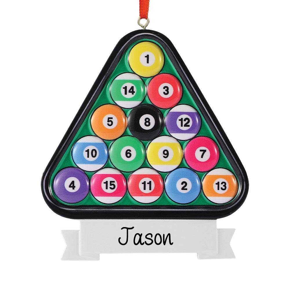 Personalized Billiard Rack