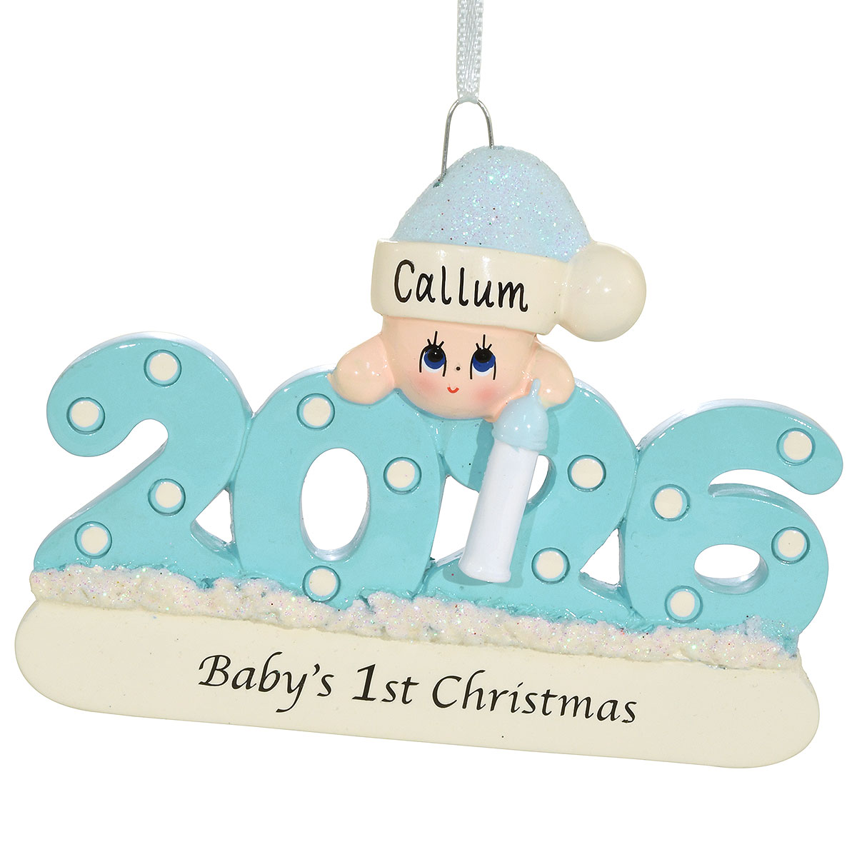 2026 Baby’s First Christmas Blue