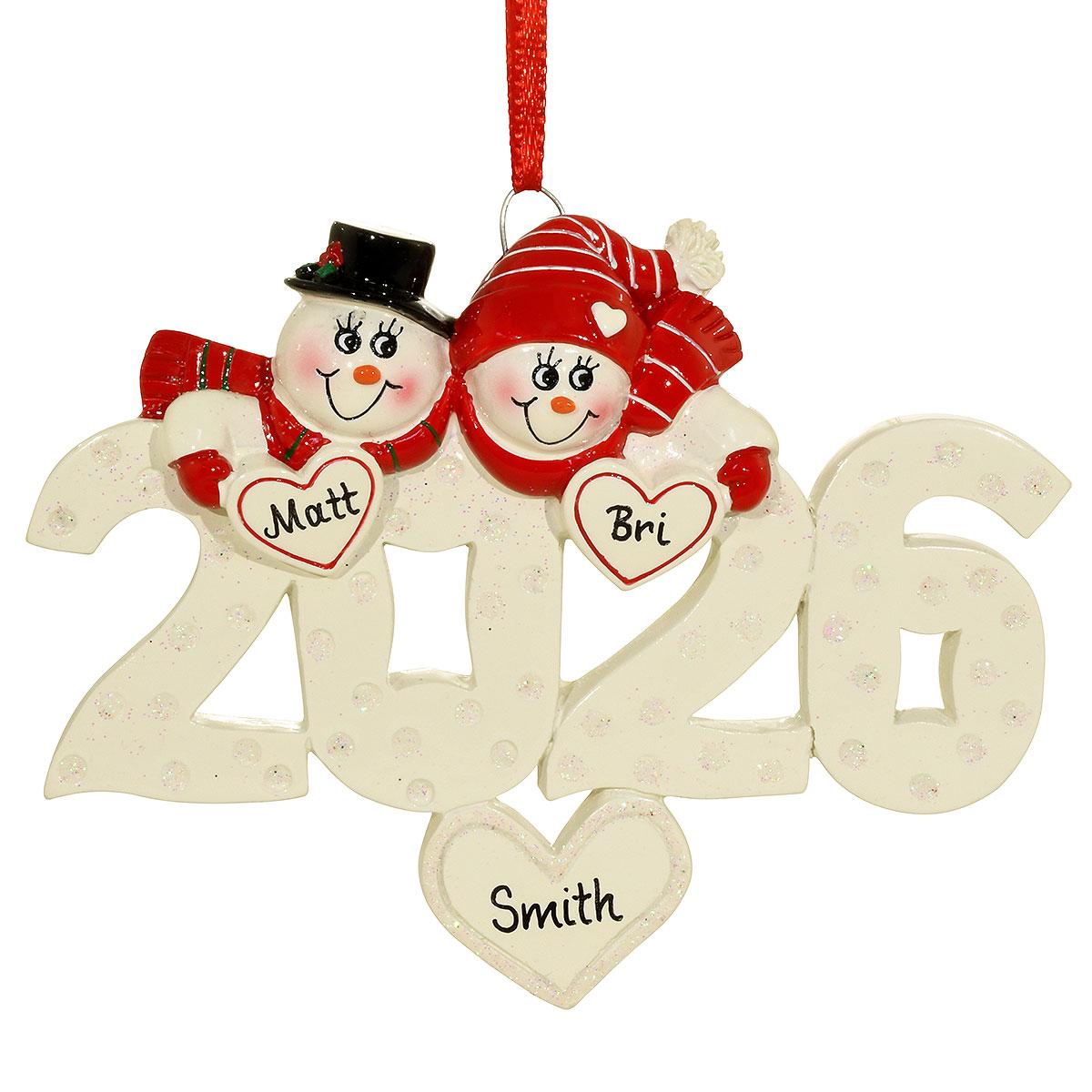 Personalized 2026 Snow Couple