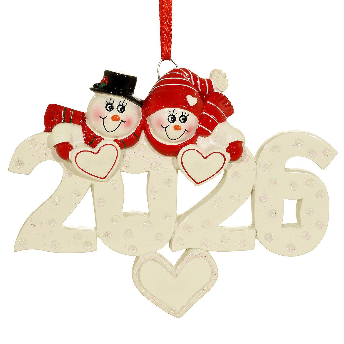 Personalized 2026 Snow Couple