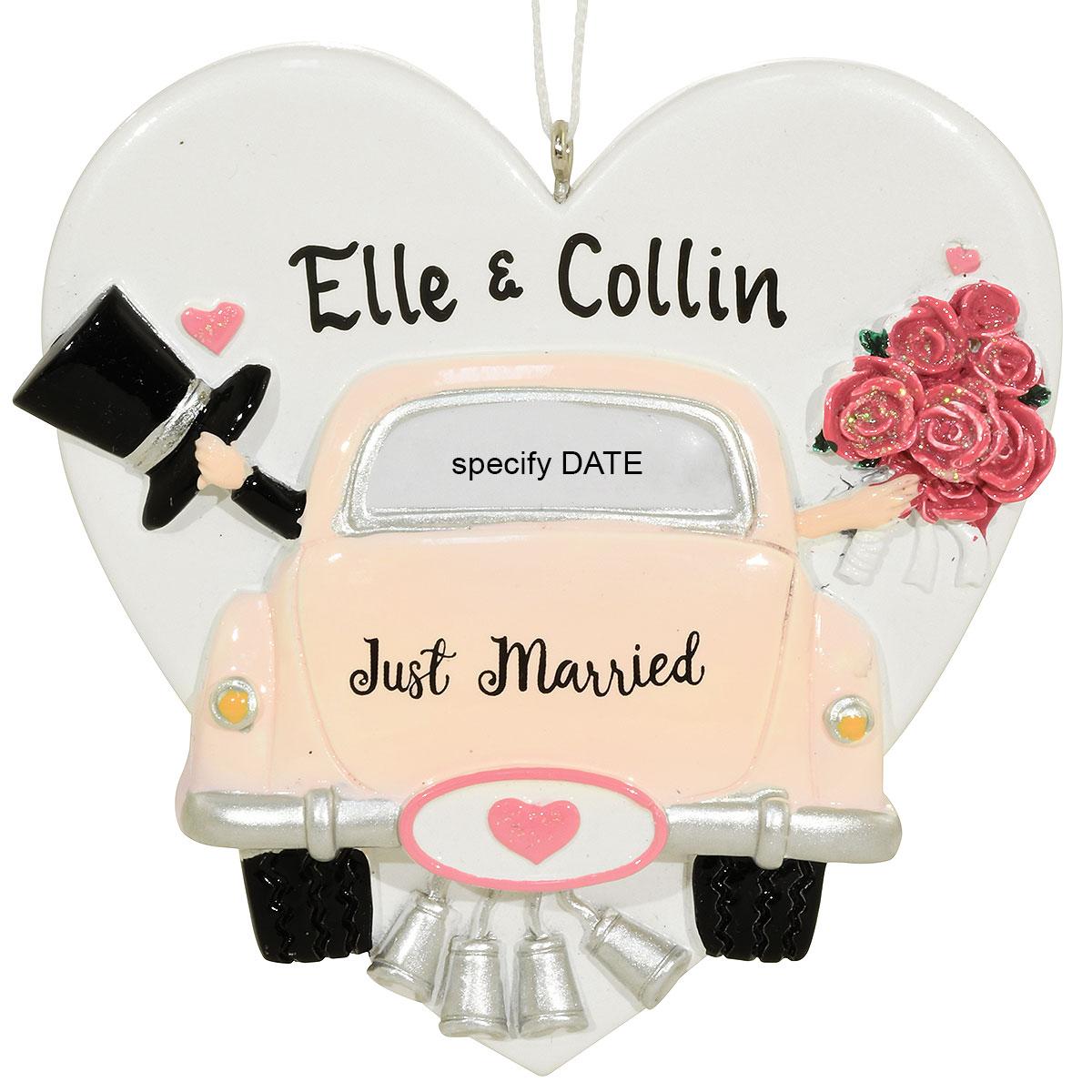 Just Married Wedding Car Heart