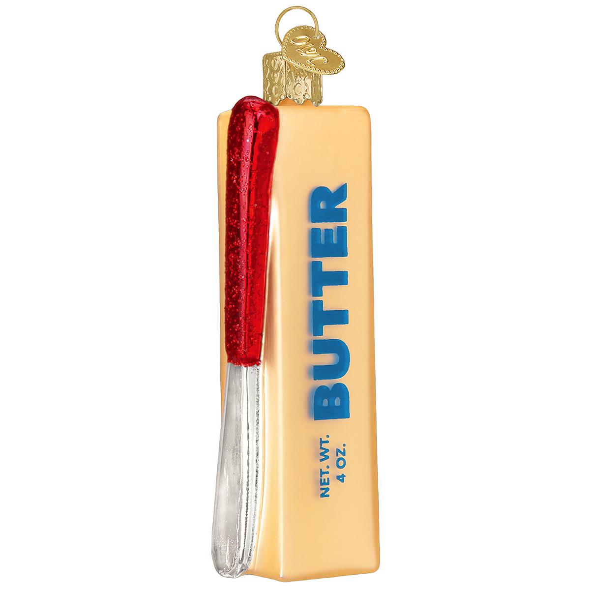 Stick Of Butter Glass Ornament