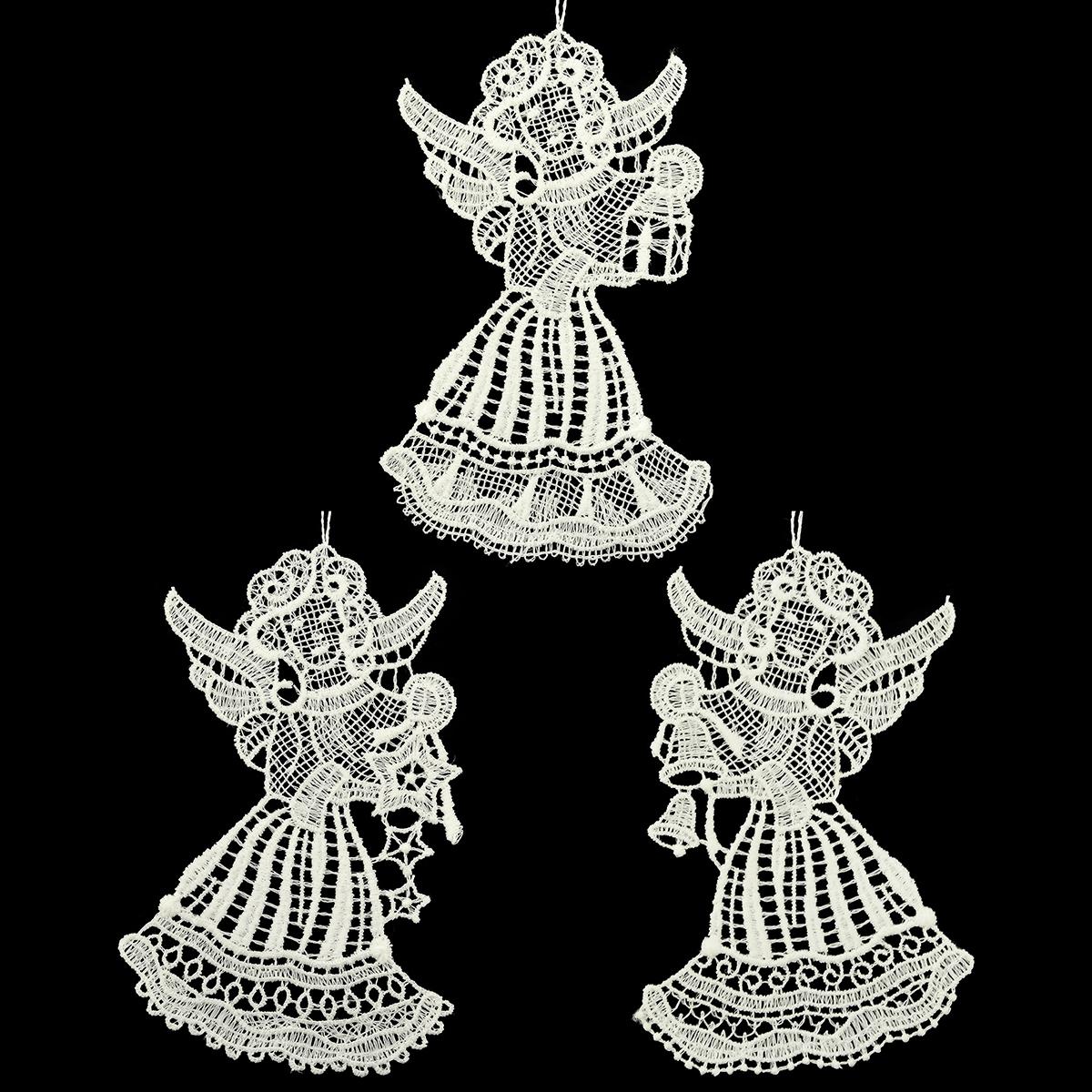 Lace Angel Ornament Set Of 3