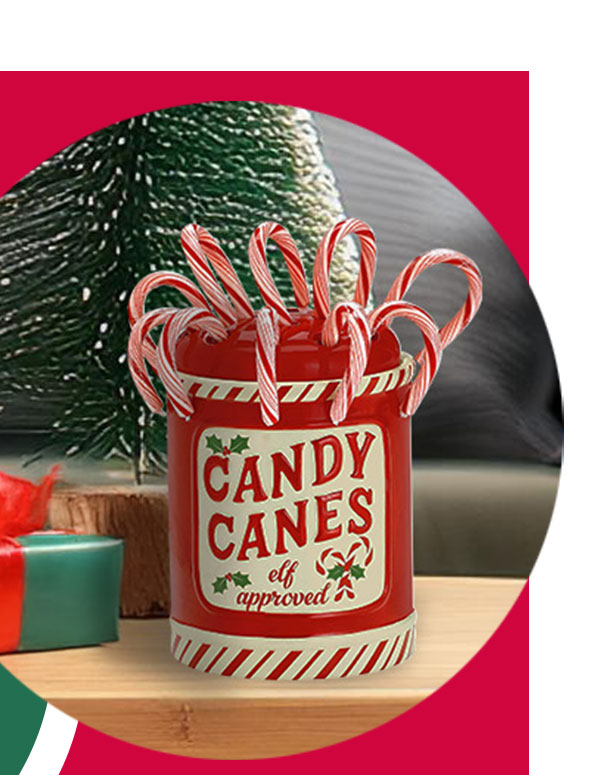 Candy Cane Dish Holder