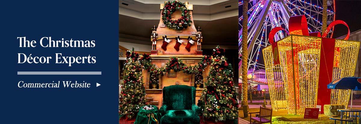 The Christmas Decor Experts - Click to shop the Commercial Website - Large commercial Christmas displays